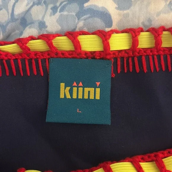 KIINI Navy and Yellow Crochet Bikini - Picture 2 of 3